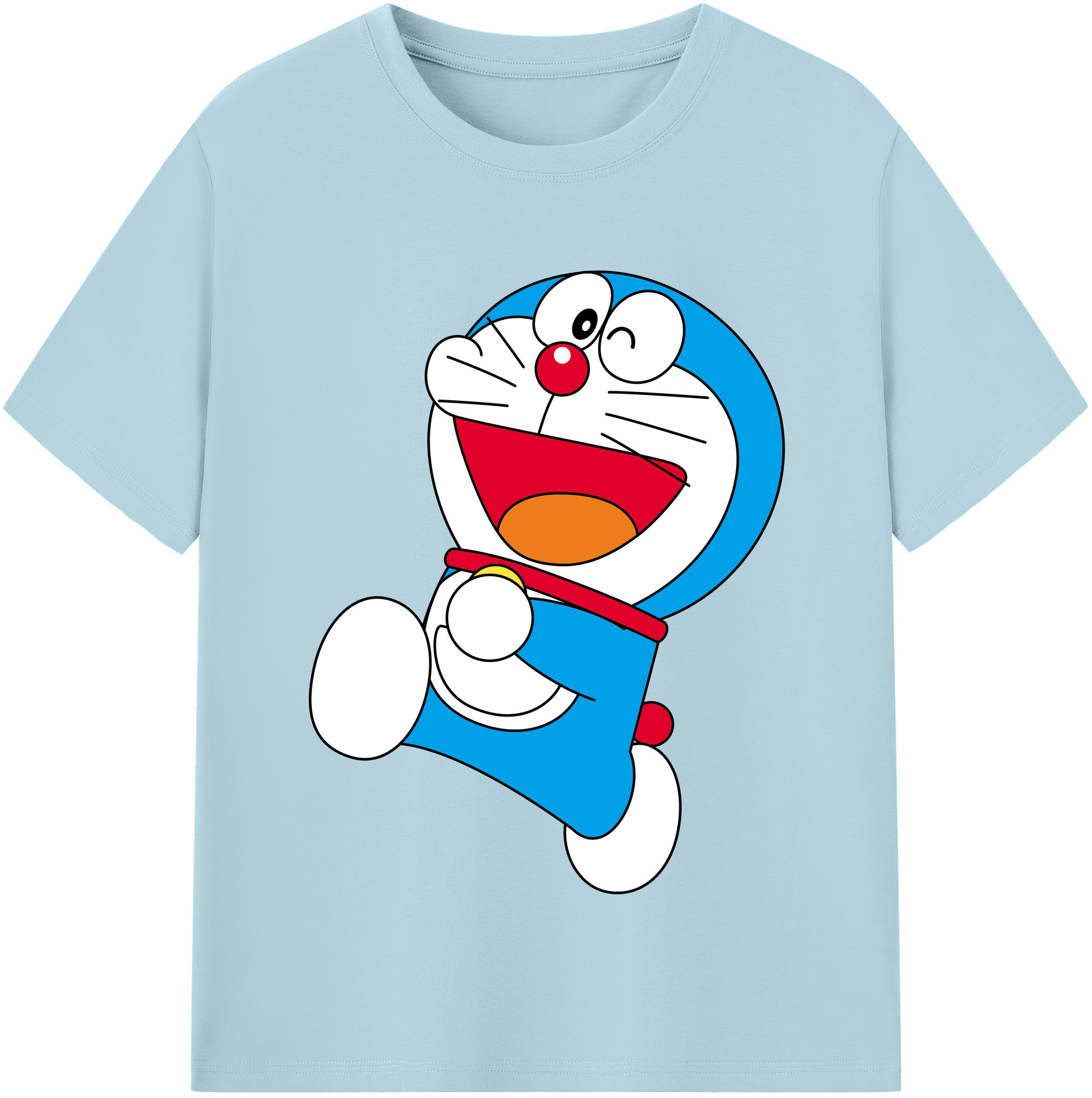 （画像用） ドラえもん Doraemon 綿100％半袖Tシャツ（フロントプリント）
